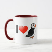 Mug J'aime des macareux (Gauche)