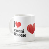 Mug J'aime des macaronis+et fromage (Devant gauche)