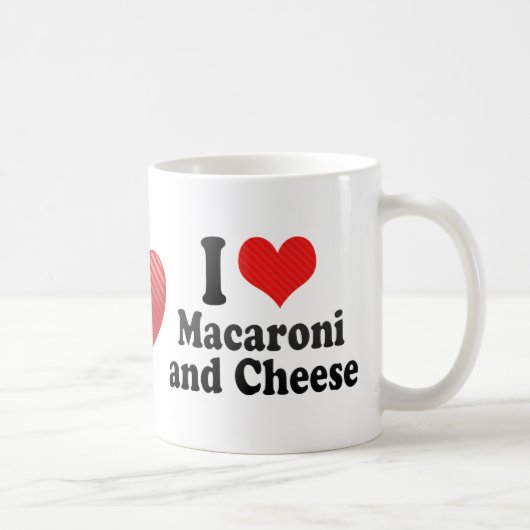 Mug J'aime des macaronis+et fromage (Droite)