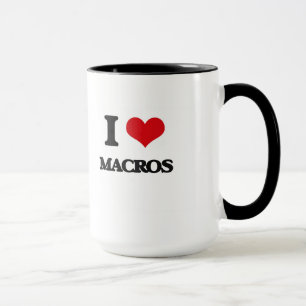 Mug J'aime des macros