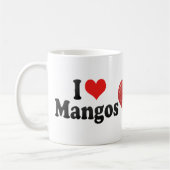 Mug J'aime des mangues (Gauche)