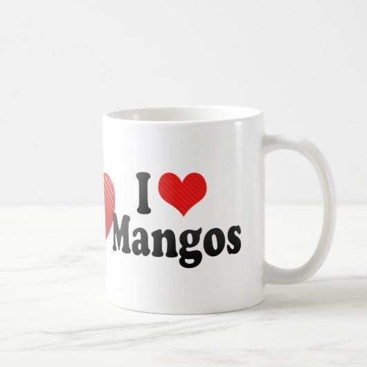 Mug J'aime des mangues (Droite)