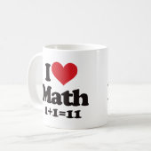 Mug J'aime des maths ! (Devant gauche)