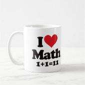 Mug J'aime des maths ! (Gauche)