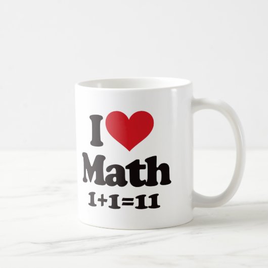 Mug J'aime des maths ! (Droite)