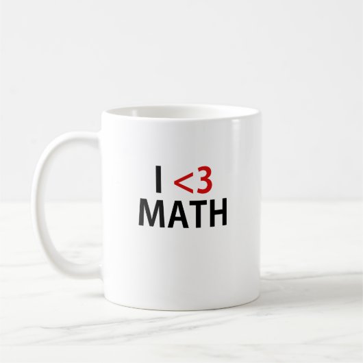 Mug J'aime des maths (Gauche)