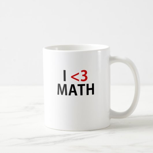 Mug J'aime des maths (Droite)