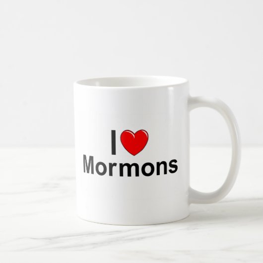 Mug J'aime des mormons (de coeur) (Droite)