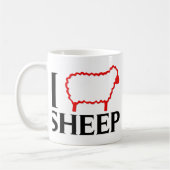 Mug J'aime des moutons (Gauche)