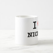 Mug J'aime des nickels (Centre)