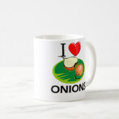 Mug J'aime des oignons (Devant droit)