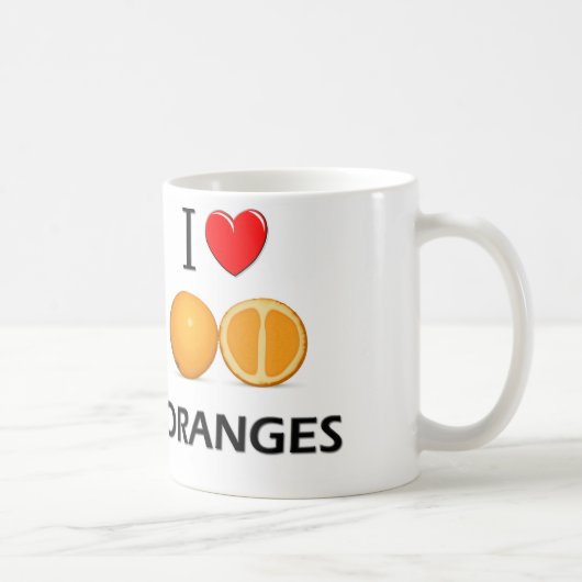 Mug J'aime des oranges (Droite)