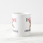 Mug J'aime des orangs-outans (Centre)