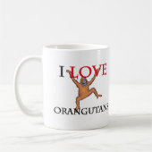 Mug J'aime des orangs-outans (Gauche)