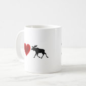 Mug J'aime des orignaux (Devant gauche)