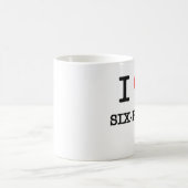 Mug J'aime des packs de six (Centre)