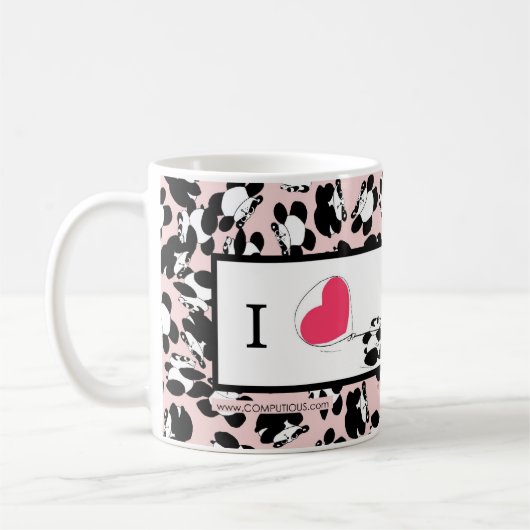 Mug J'aime des pandas (Gauche)