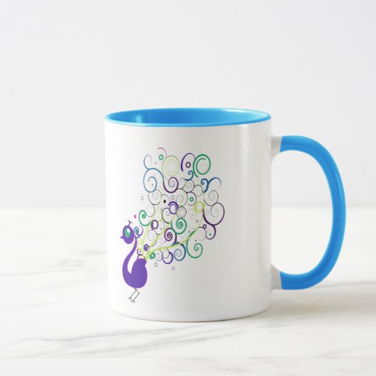 Mug J'aime des paons (Droite)