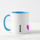 Mug J'aime des paons (Gauche)