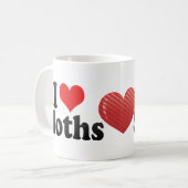 Mug J'aime des paresses (Devant gauche)