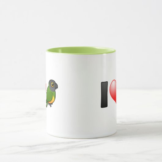 Mug J'aime des perroquets du Sénégal (Centre)