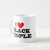 Mug J'aime des personnes de couleur (Devant gauche)