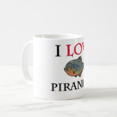 Mug J'aime des piranhas (Devant gauche)