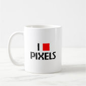 Mug J'aime des pixels (Gauche)