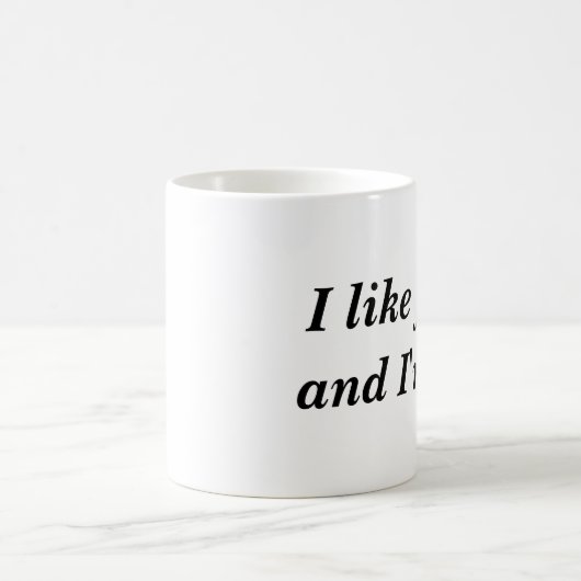 Mug J'aime des plaisanteries et je suis amusement (Centre)
