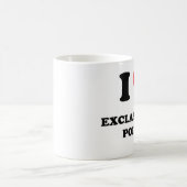 Mug J'aime des points d'exclamation (Centre)