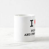 Mug J'aime des politiques et des procédures (Centre)