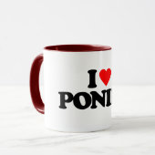 MUG J'AIME DES PONEYS (Devant gauche)
