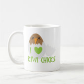 Mug J'aime des POUSSINS de KIWI avec un oiseau de la (Gauche)