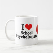 Mug J'aime des psychologues d'école (Gauche)