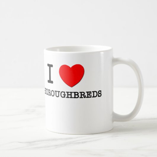 Mug J'aime des pur sangs (les chevaux) (Droite)