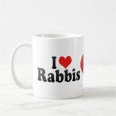 Mug J'aime des rabbins (Gauche)