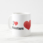 Mug J'aime des receveurs des postes (Devant gauche)