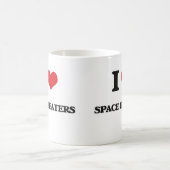 Mug J'aime des réchauffeurs d'espace (Centre)