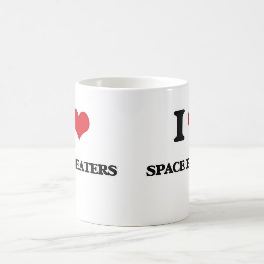 Mug J'aime des réchauffeurs d'espace (Centre)