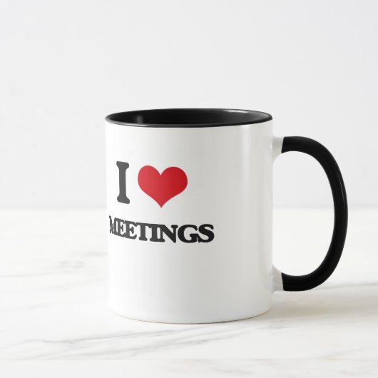 Mug J'aime des réunions (Droite)