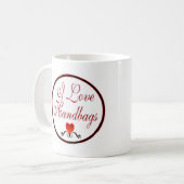 Mug J'aime des sacs à main (Devant gauche)