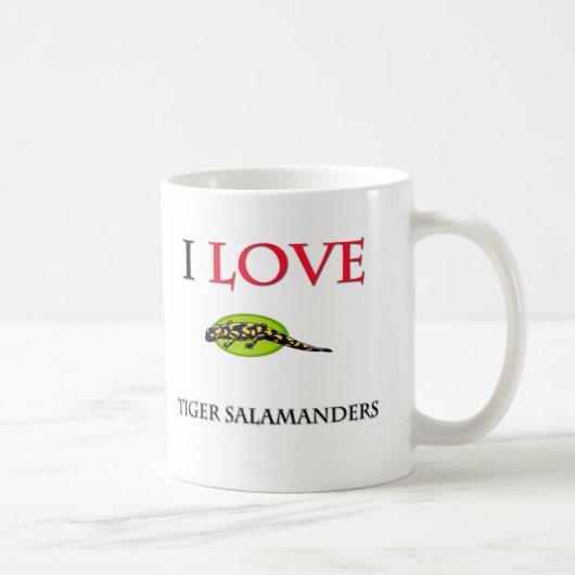 Mug J'aime des salamandres de tigre (Droite)