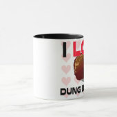 Mug J'aime des scarabées de Dung (Centre)