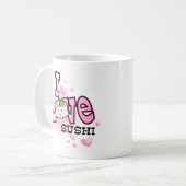 Mug J'aime des sushi (Devant gauche)