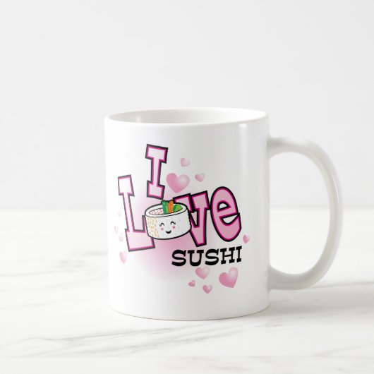 Mug J'aime des sushi (Droite)