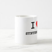 Mug J'aime des synthétiseurs (Centre)