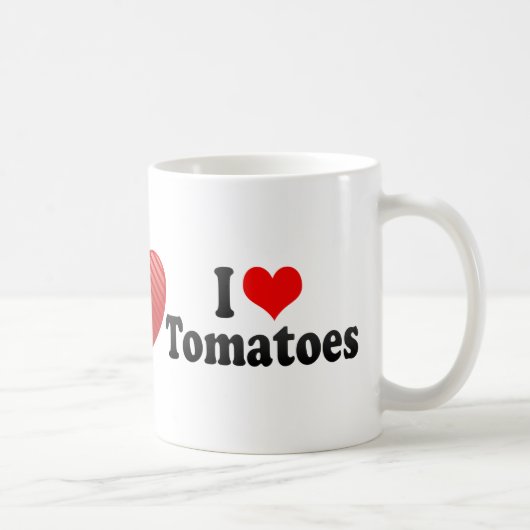 Mug J'aime des tomates (Droite)