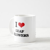 Mug J'aime des ventilateurs de feuille (Devant gauche)