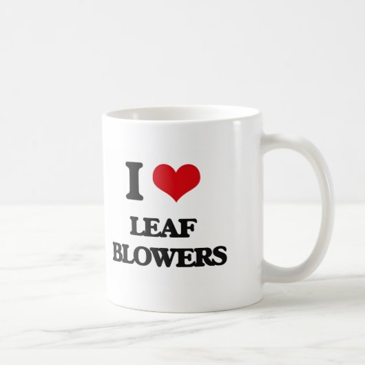Mug J'aime des ventilateurs de feuille (Droite)