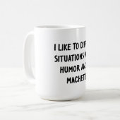 Mug J'aime diffuser des situations (Devant gauche)